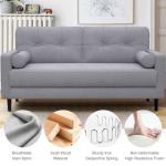 Aotumm Ciort Modern 2 Seater Sofa with Storage