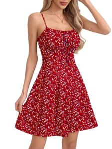 Missufe Women's Floral Mini Dress – Summer Style
