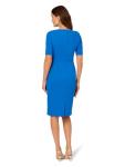 Adrianna Papell Cool Cobalt Bow Sheath Dress