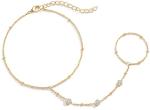 Dainty Waterproof Gold Hand Bracelets for Women