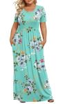 Plus Size Maxi Dress for Curvy Women – Mint Green