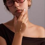 Dainty Waterproof Gold Hand Bracelets for Women