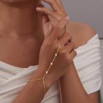Dainty Waterproof Gold Hand Bracelets for Women