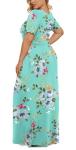 Plus Size Maxi Dress for Curvy Women – Mint Green