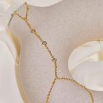 Dainty Waterproof Gold Hand Bracelets for Women