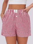 ANRABESS Women’s Gingham Summer Pajama Shorts