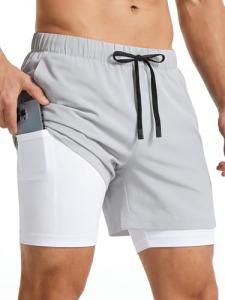 EIGIOO Men's 2-in-1 Quick Dry Running Shorts