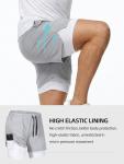 EIGIOO Men's 2-in-1 Quick Dry Running Shorts