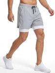 EIGIOO Men's 2-in-1 Quick Dry Running Shorts