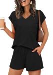 RUMIA Women’s Summer Cap Sleeve Lounge Set