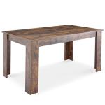 Rustic Wooden Dining Table, 4 Seater, 120x80cm