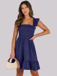 Summer Casual Sleeveless Square Neck Dress for Women