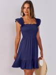 Summer Casual Sleeveless Square Neck Dress for Women
