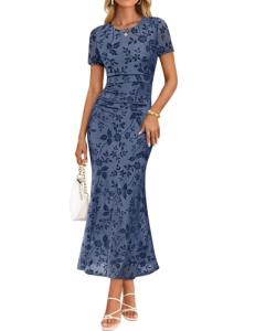 ZESICA Women's Floral Bodycon Summer Dress
