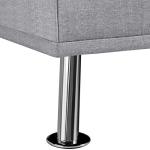 Yaheetech Click Clack Sofa Bed with Cup Holders