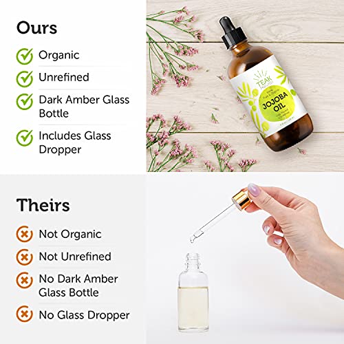 Teak Naturals 100 Percent Organic Teak Naturals Jojoba Oil, 4 oz