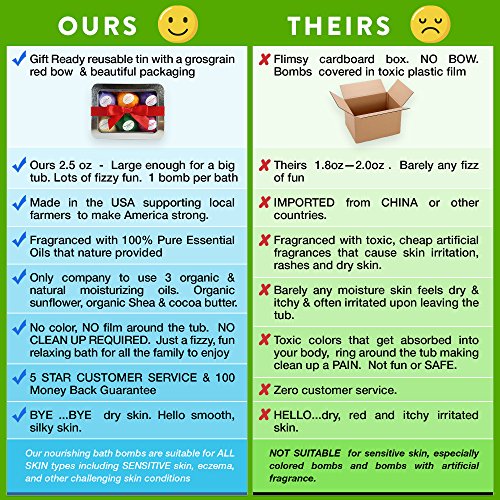 Vegan Essential Oil Bath Bomb Gift Set