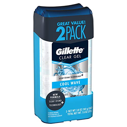 Gillette Cool Wave Clear Gel Antiperspirant 2-Pack