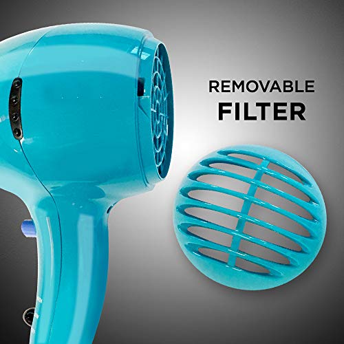Conair 1875 Watt Full Size Pro Hair Dryer with Ionic Conditioning, Teal (Amazon Exclusive)