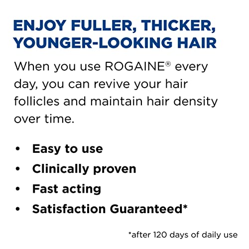 Men's Rogaine 5% Minoxidil Foam for Hair Loss and Hair Regrowth, Topical Treatment for Thinning Hair, 1-Month Supply