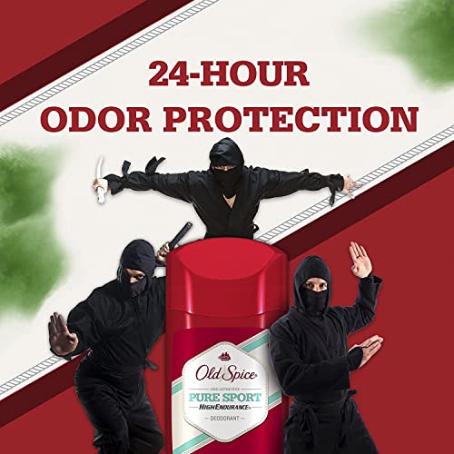 Old Spice High Endurance Deodorant, Pure Sport, Pack of 5