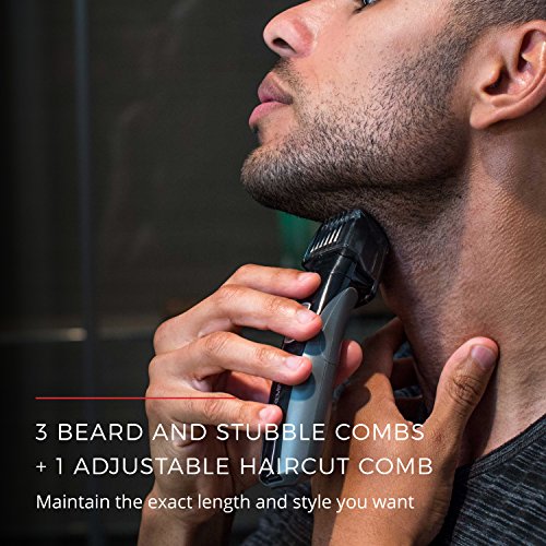 Remington Head to Toe Advanced Rechargeable Powered Body Groomer Kit, Beard Trimmer (10 Pieces), 6.3 Inch