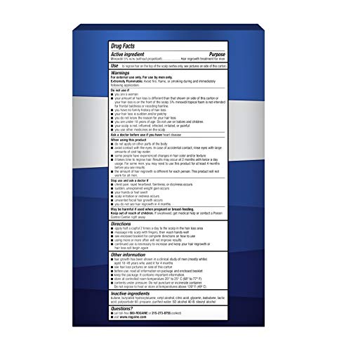 Men's Rogaine 5% Minoxidil Foam for Hair Loss and Hair Regrowth, Topical Treatment for Thinning Hair, 3-Month Supply, 2.11 Ounce (Pack of 3)