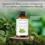 Majestic Pure Peppermint Essential Oil, Pure and Natural, Therapeutic Grade Peppermint Oil, 4 fl. oz.
