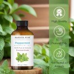 Majestic Pure Peppermint Essential Oil, Pure and Natural, Therapeutic Grade Peppermint Oil, 4 fl. oz.