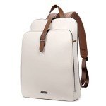 CLUCI Vintage Leather Laptop Backpack for Women