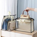 9 Transparent Handbag Organizers with Zipper and Handles