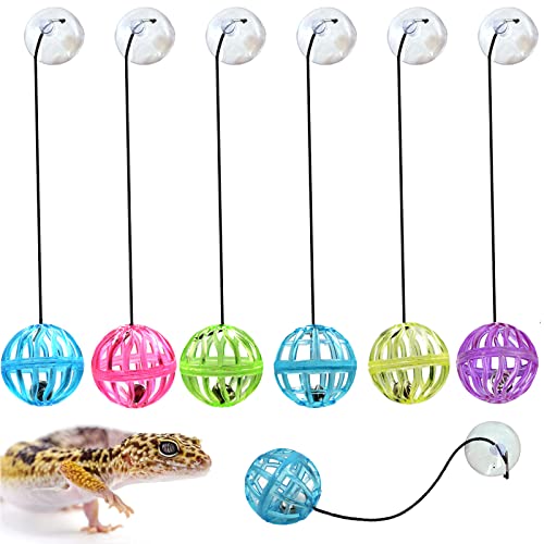 Bearded Dragon Toy Bell Balls: Pack of 6