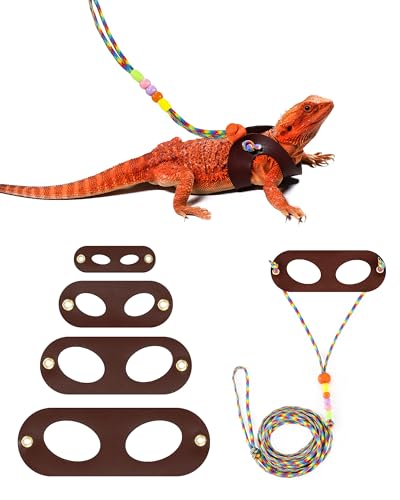 Adjustable Bearded Dragon Lizard Harness Pack with Leash