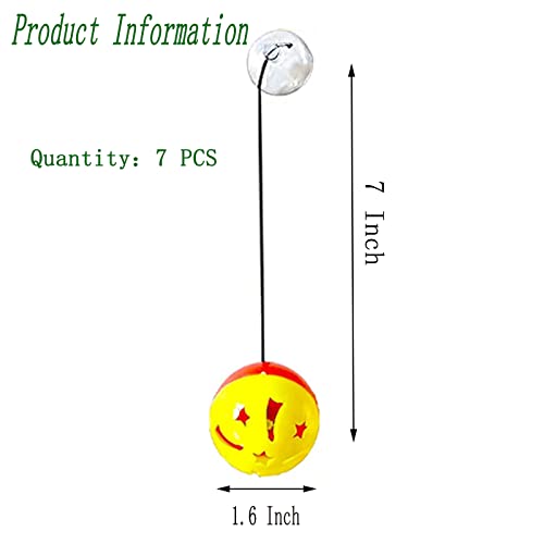 7 Pack Bearded Dragon Toys with Suction Cups