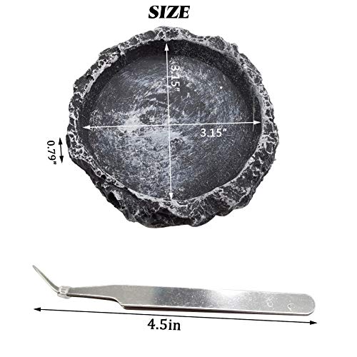 Reptile Water Bowls with Tongs - Bearded Dragon Niche