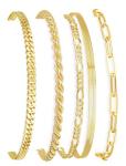 14K Gold Plated Women's Tennis Bracelet Set