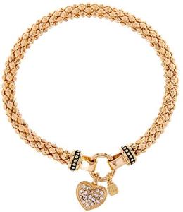 Gold Pave Heart Stretch Bracelet by Nine West