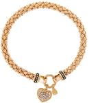 Gold Pave Heart Stretch Bracelet by Nine West