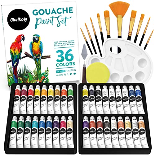 36-Color Gouache Set for Vibrant Art Projects