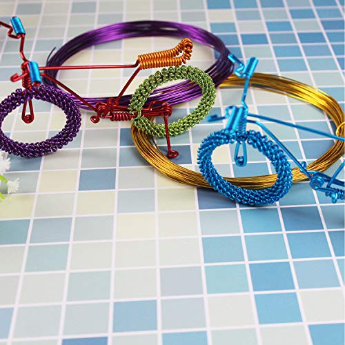 14 Rolls of 1mm Colored Aluminum Craft Wire