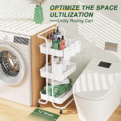 LEHOM Multi-Functional Rolling Art Storage Cart