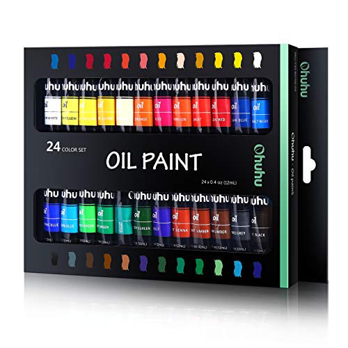 Ohuhu 24 Color Oil Paint Set for Artists