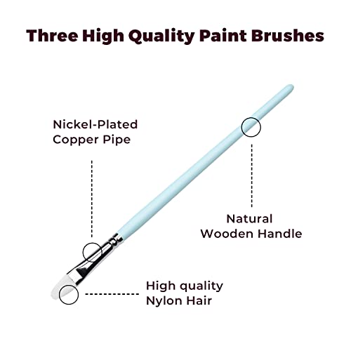 HIMI 24-Color Gouache Paint Set with Brushes