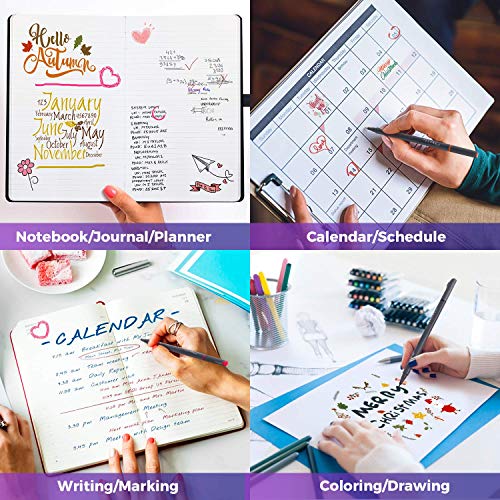 18-Color Fineliner Markers for Bullet Journaling