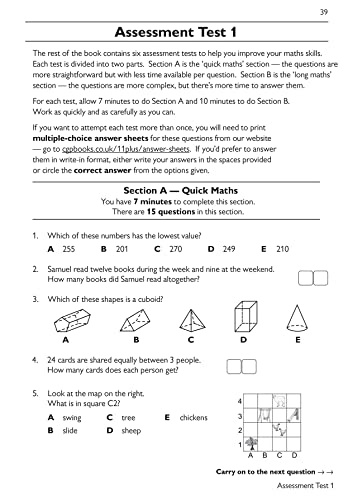 New 11+ CEM Maths Practice Book & Assessment Tests - Ages 7-8 (with Online Edition) (CGP 11+ CEM) from Coordination Group Publications Ltd (CGP)