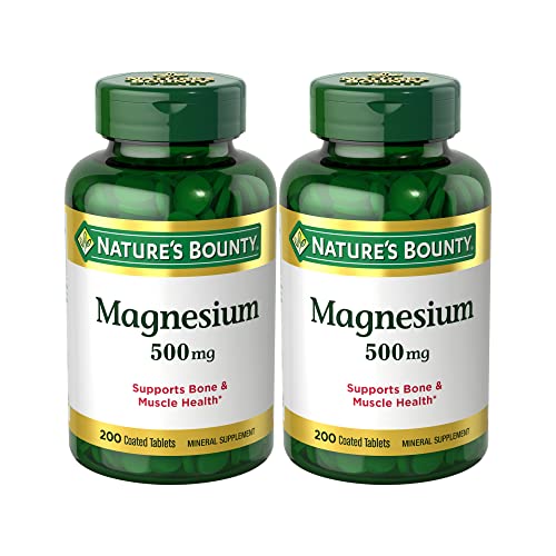 Nature's Bounty Magnesium Twin Pack, 500mg, 400 Tablets
