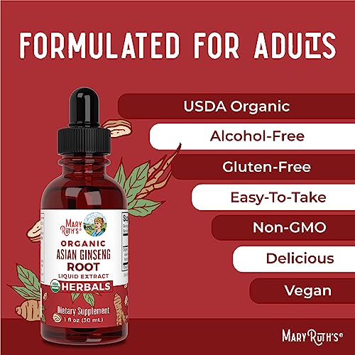 MaryRuth Organics Ginseng Herbal Energy Boost Drop