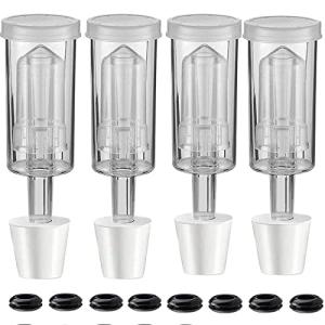 4-Pack Airlock Set with Stoppers and Grommets