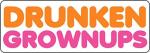 Funny Drunken Grownups Vinyl Sticker 5 Inch