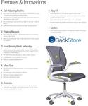 Humanscale Diffrient World Task Chair - Black Mesh